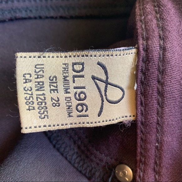 DL1961 Emma Legging Denim in Rosewood - Picture 4 of 4